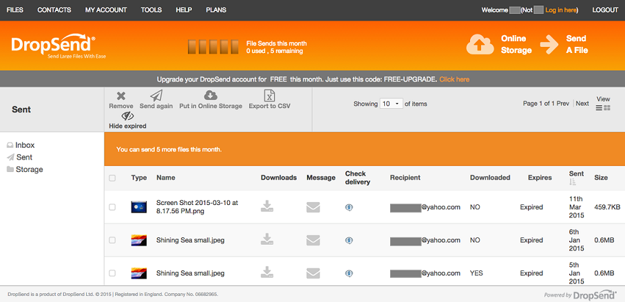 Transfer Large Files